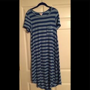 Striped Lularoe Carly Dress
